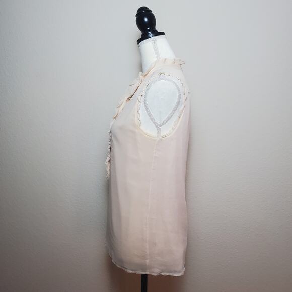 J. Crew Natasha Pink Chiffon Blouse 6 - Picture 2 of 7